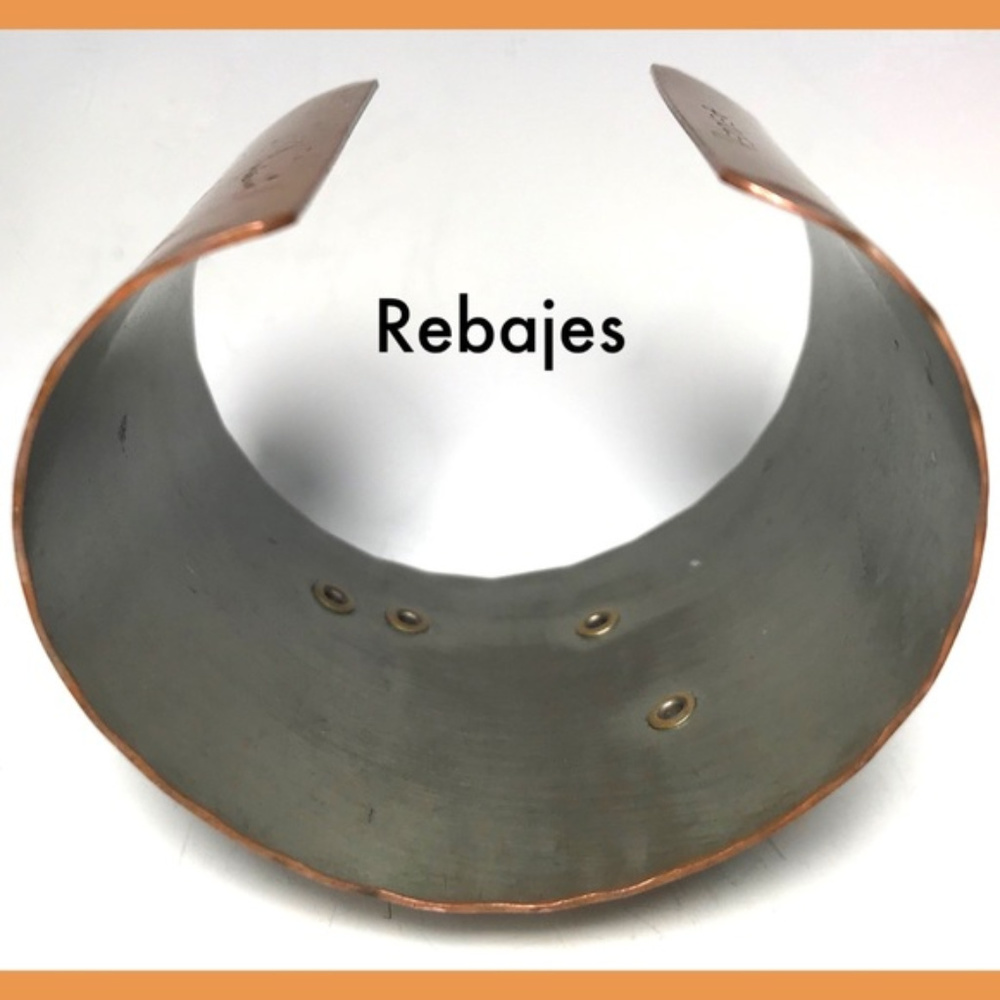 Mid Century Rebajes Ethnic Mask Copper Bracelet - Picture 8 of 8